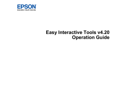 Easy Interactive Tools v4.20 Operation Guide