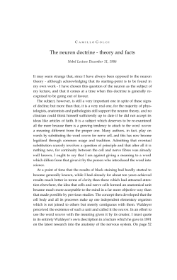 Camillo Golgi - Nobel Lecture