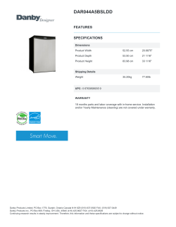 DAR044A5BSLDD | Danby Designer 4.4 cu. ft. Compact Refrigerator