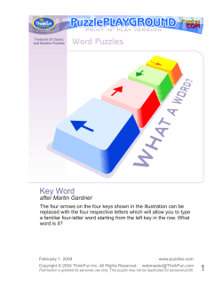 Key Word - Puzzles.COM