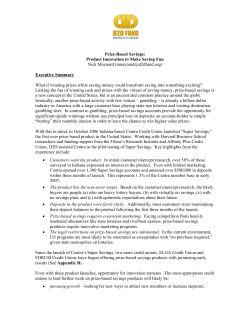 Prize-Based Savings: Product Innovation to Make Saving Fund