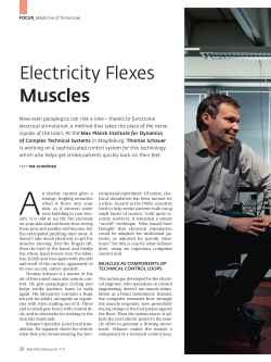 Electricity Flexes Muscles - Max-Planck