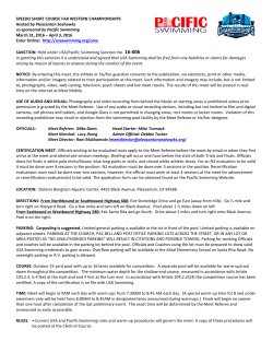 SPEEDO SHORT COURSE FAR WESTERN CHAMPIONSHIPS