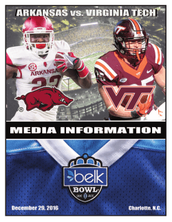 2016 Belk Bowl Media Guide