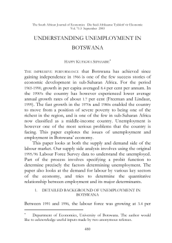 understanding unemployment in botswana