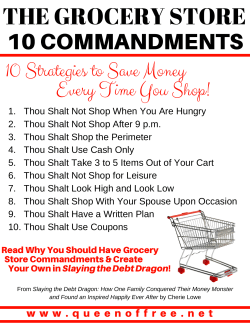 Grocery Store 10 Commandments