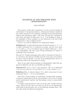 EXAMPLES OF ODD BEHAVIOR WITH SEMINORMALITY The