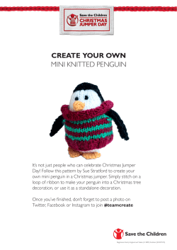 MINI KNITTED PENGUIN