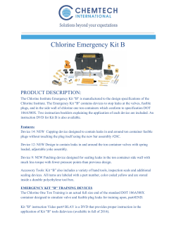Chlorine Emergency Kit B