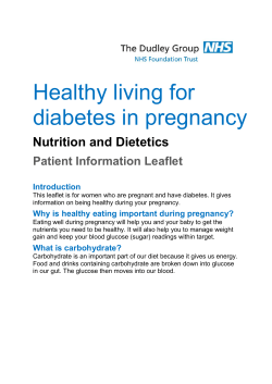 Healthy living for diabetes in pregnancy V1