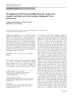 Development of EST-microsatellites from the cycad