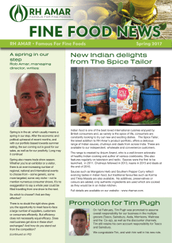 FINE FOOD NEWS