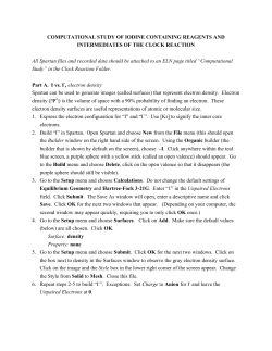 COMPUTATIONAL STUDY OF IODINE CONTAINING REAGENTS