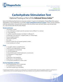 Carbohydrate Stimulation Test - Diagnos