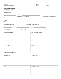 Ionic Compound Notes