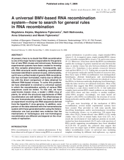 A universal BMV-based RNA recombination system&mdash;how to search