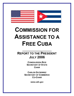 commission for assistance to a free cuba