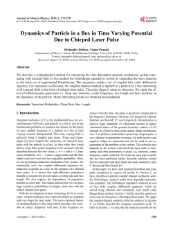 Dynamics of Particle in a Box in Time Varying Potential Due to