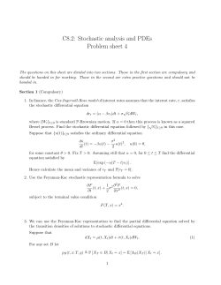 C8.2: Stochastic analysis and PDEs Problem sheet 4