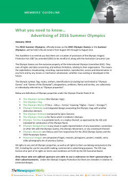 Advertising of 2016 Summer Olympics