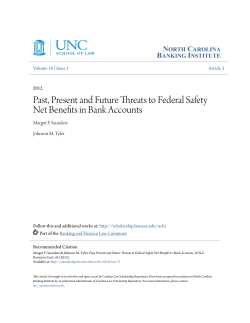 Past, Present and Future Threats to Federal Safety Net Benefits in