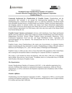 President/Greater Chambersburg Chamber of Commerce Executive