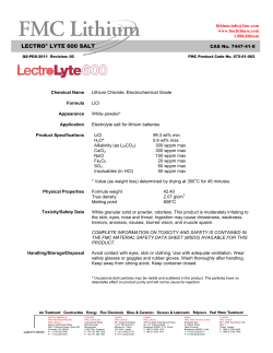 lectro&reg; lyte 600 salt - Marketplace for chemical industry