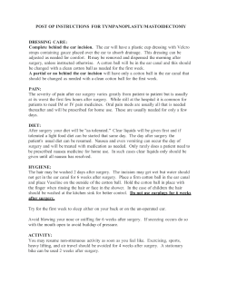 post op instructions - Ear, Nose, and Throat Doctors in Springfield, VA