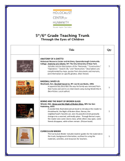 to see list of contents  - Holocaust Center for Humanity