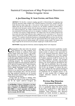 Statistical Comparison of Map Projection Distortions Within Irregular