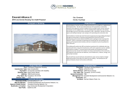 Emerald Alliance X - The Ohio Housing Finance Agency