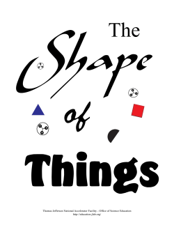 Shape of Things - Science Education at Jefferson Lab