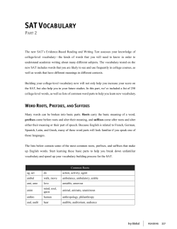 sat vocabulary part 2