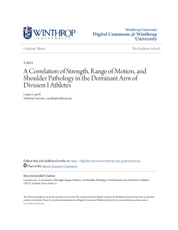A Correlation of Strength, Range of Motion, and Shoulder Pathology
