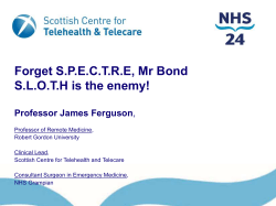 Forget SPECTRE, Mr Bond SLOTH is the enemy! Professor James