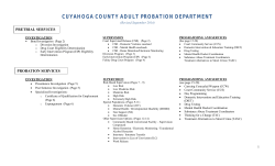 CUYAHOGA COUNTY ADULT PROBATION DEPARTMENT
