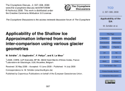 Applicability of the Shallow Ice Approximation inferred from