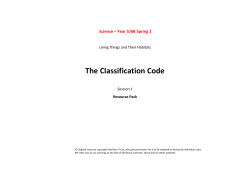 The Classification Code