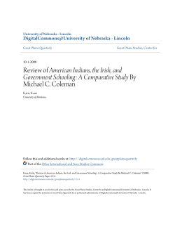 Review of American Indians, the Irish, and Government Schooling: A