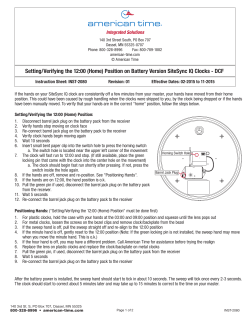 Homing Hands for SiteSync IQ Battery Clocks - Mfg