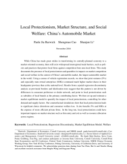Local Protectionism, Market Structure, and Social Welfare: China`s