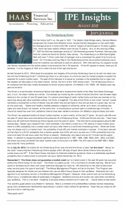 August 2012 The Hindenburg Omen A Man Well Suited