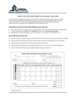 HOW TO FILL OUT AND SUBMIT YOUR HOURLY