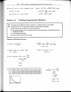 1 cos(-x)
