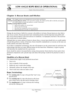 LARRO – 1 Knots - Julian Cuyamaca Fire Protection District