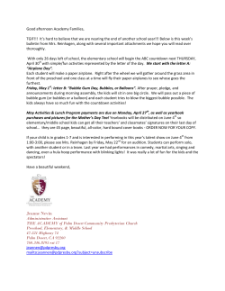 Headliner 042415 - The Academy of Palm Desert Community