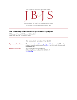 The kinesiology of the thumb trapeziometacarpal joint