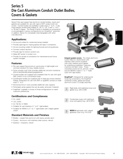 Series 5 Die Cast Aluminum Conduit Outlet Bodies