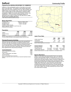Community Profile for Safford