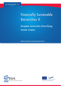 Financially sustainable universities II: European universities